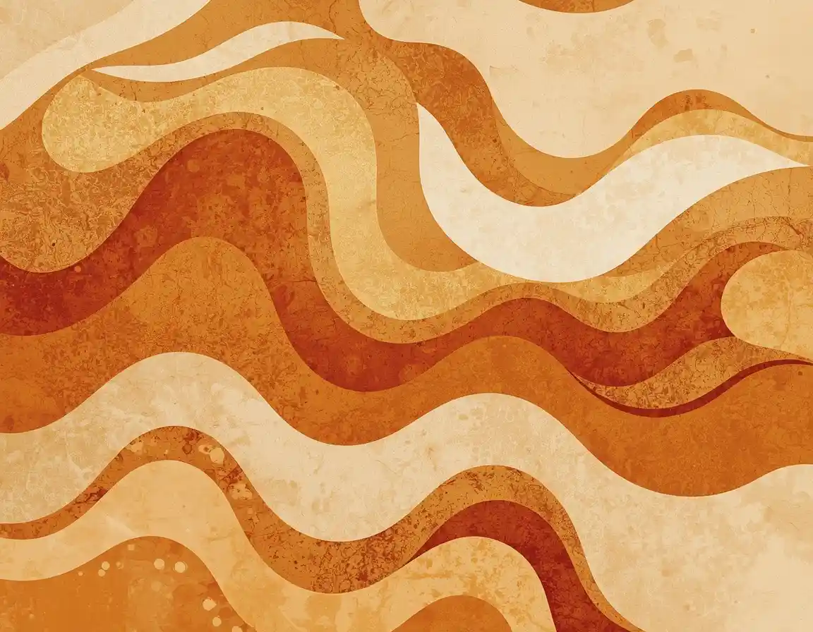 Flowing abstract composition representing seasonal meal rhythms